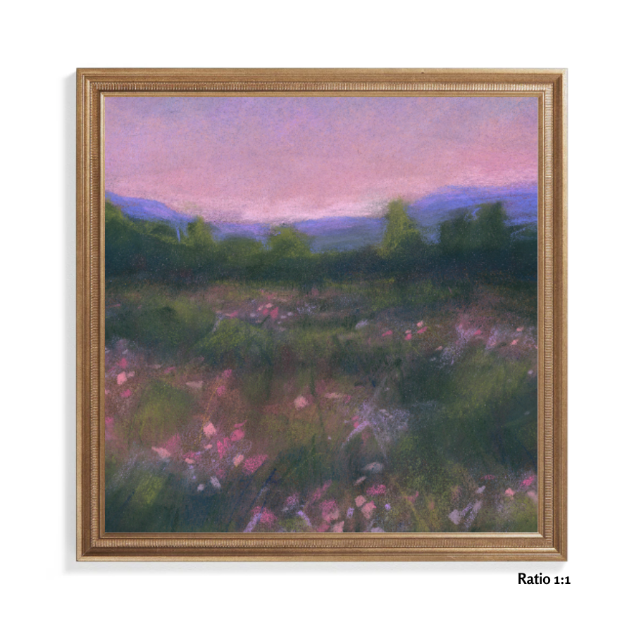 A Whispering Spring Glow Pastel Giclée Art Print