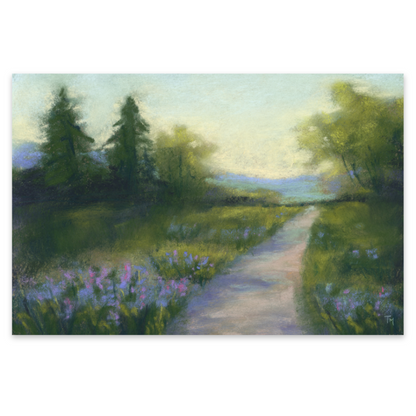 Springtime Path Soft Pastel Giclée Art Print