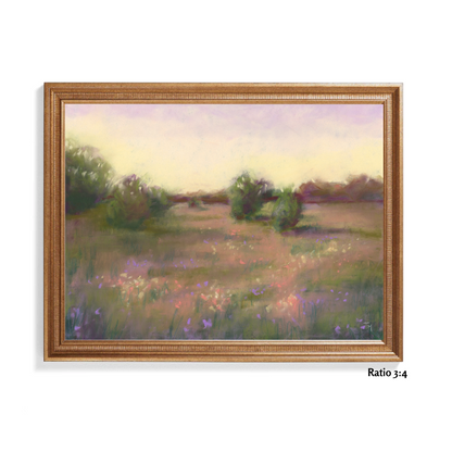 Dreaming of Wildflowers Pastel Giclée Art Print