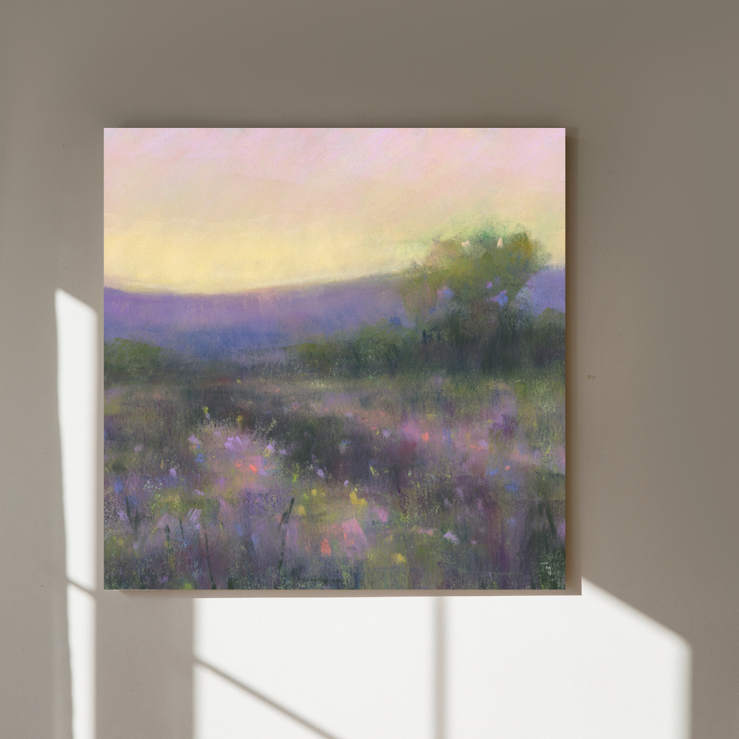 Twilight Meadow Pastel Giclée Art Print