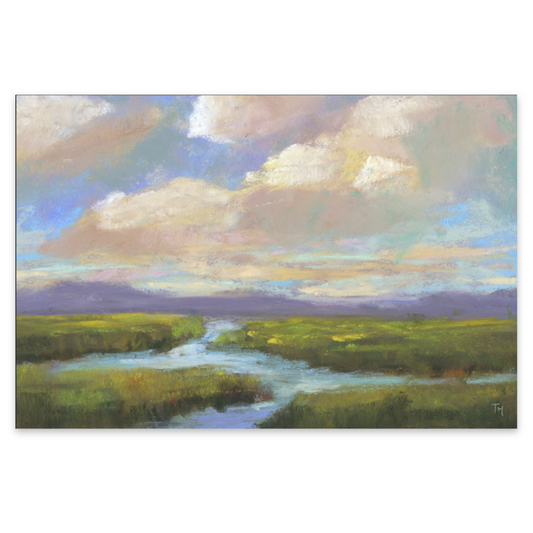 In the Marsh Soft Pastel Giclée Art Print