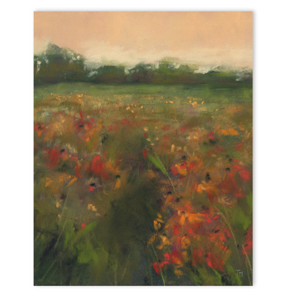 Wildflower Dance Soft Pastel Giclée Art Print