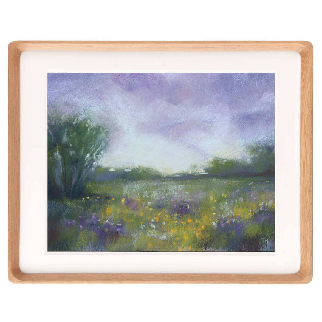 Evening Blooms Soft Pastel Giclée Art Print