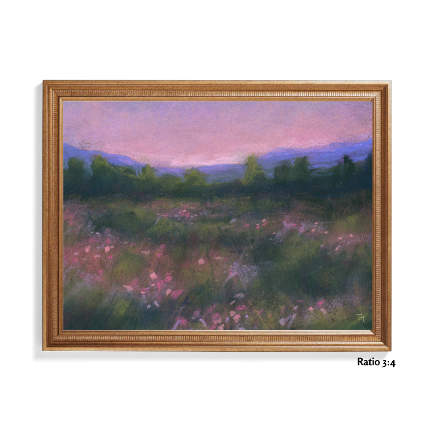 A Whispering Spring Glow Pastel Giclée Art Print