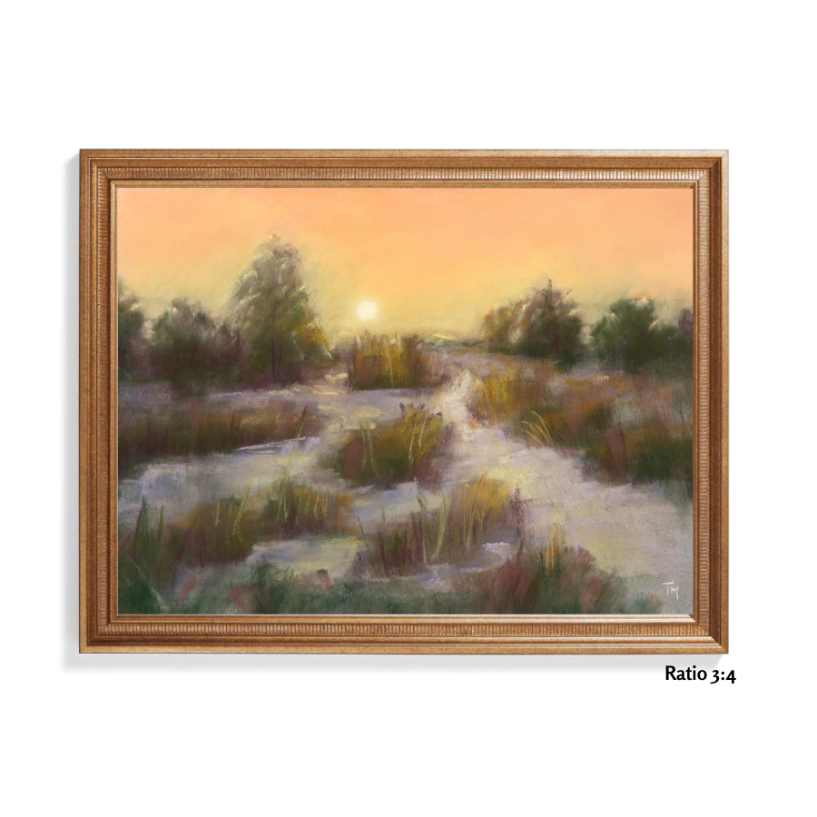 Winter Solitude Soft Pastel Giclée Art Print