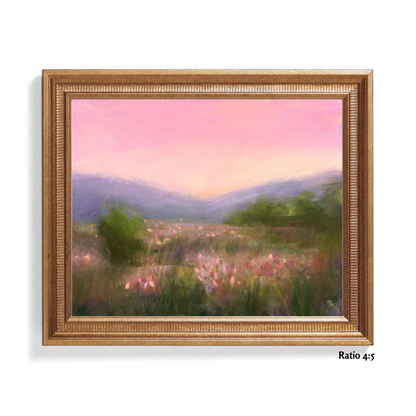 Meadow Dreaming Soft Pastel Giclée Art Print