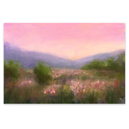 Meadow Dreaming Soft Pastel Giclée Art Print