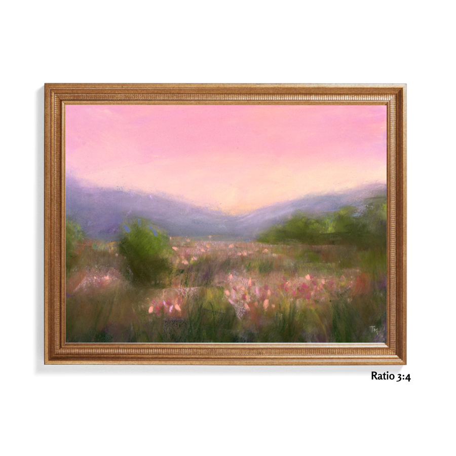 Meadow Dreaming Soft Pastel Giclée Art Print