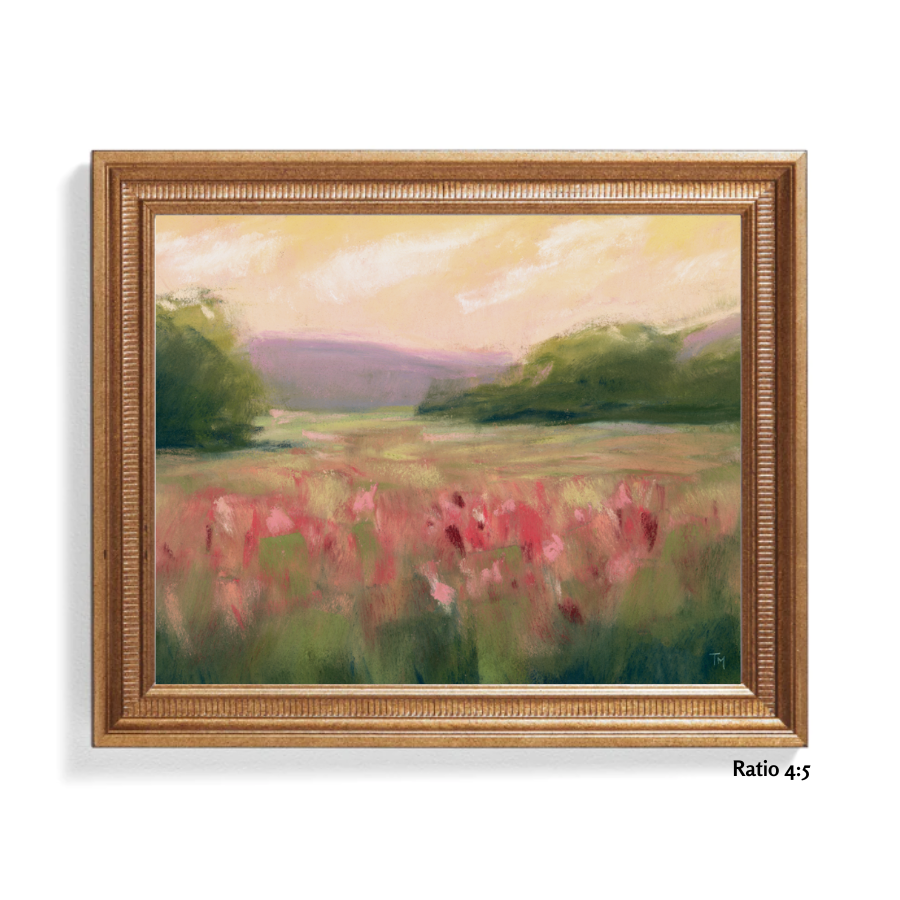 Spring Meadow Soft Pastel Giclée Art Print