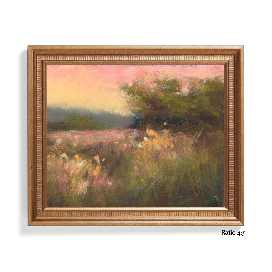 A Meadow's Whisper Soft Pastel Giclée Art Print