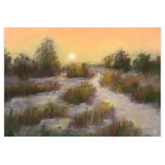 Winter Solitude 5x7 Original Soft Pastel Painting