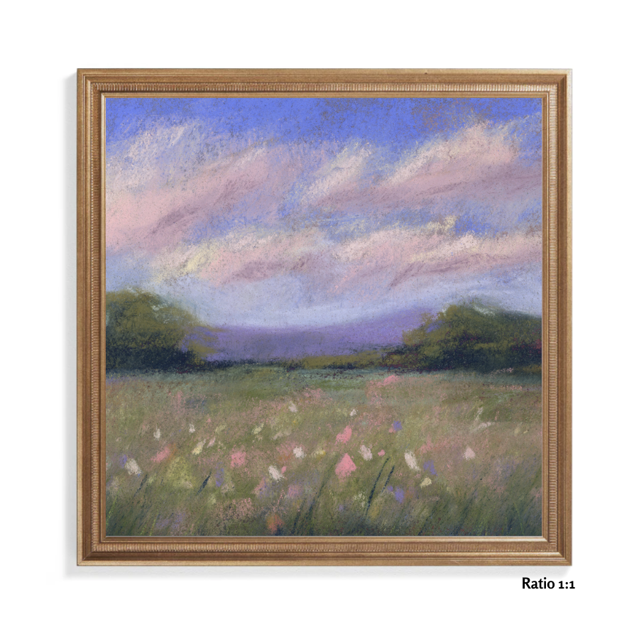 Wildflower Poetry Soft Pastel Giclée Art Print