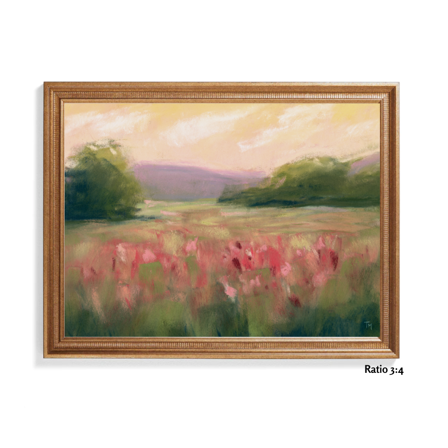 Spring Meadow Soft Pastel Giclée Art Print