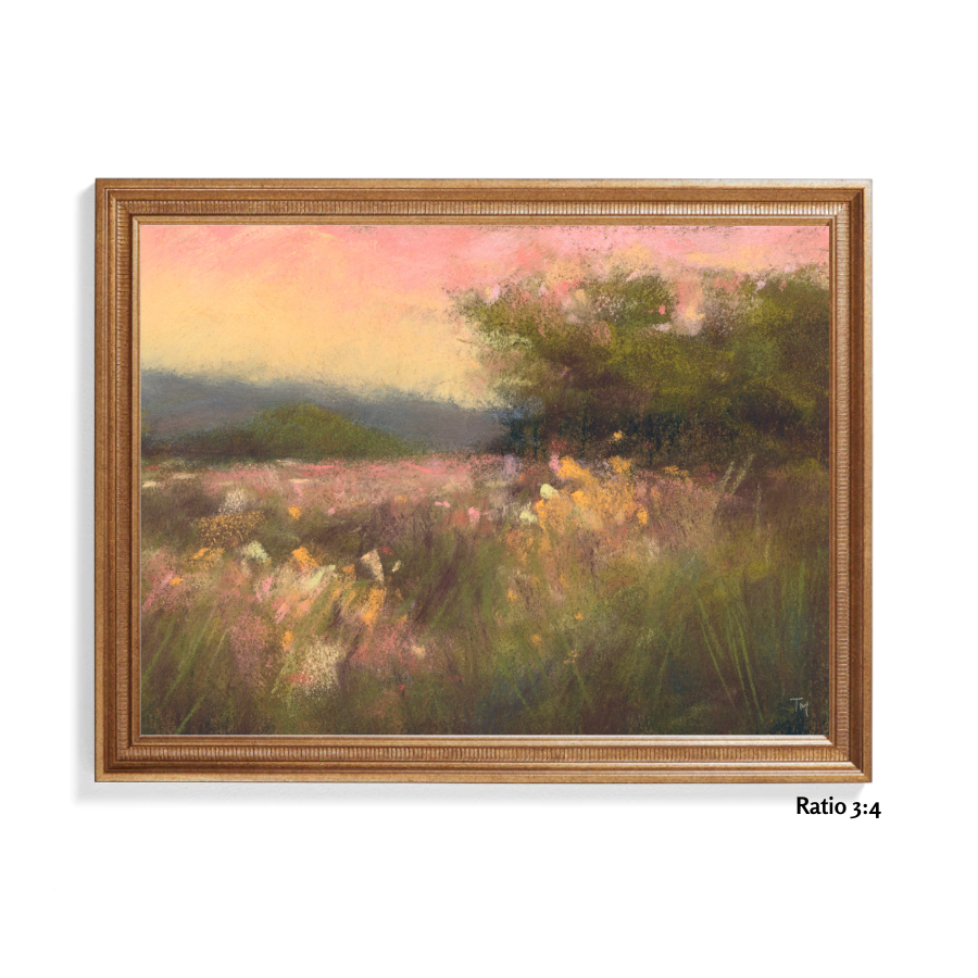 A Meadow's Whisper Soft Pastel Giclée Art Print