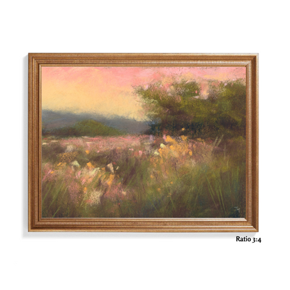 A Meadow's Whisper Soft Pastel Giclée Art Print