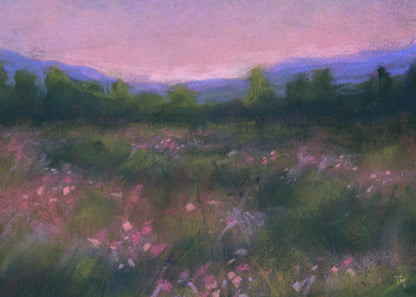 A Whispering Spring Glow Pastel Giclée Art Print