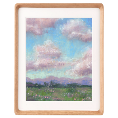 Whimsical Dream Vertical Soft Pastel Giclée Art Print