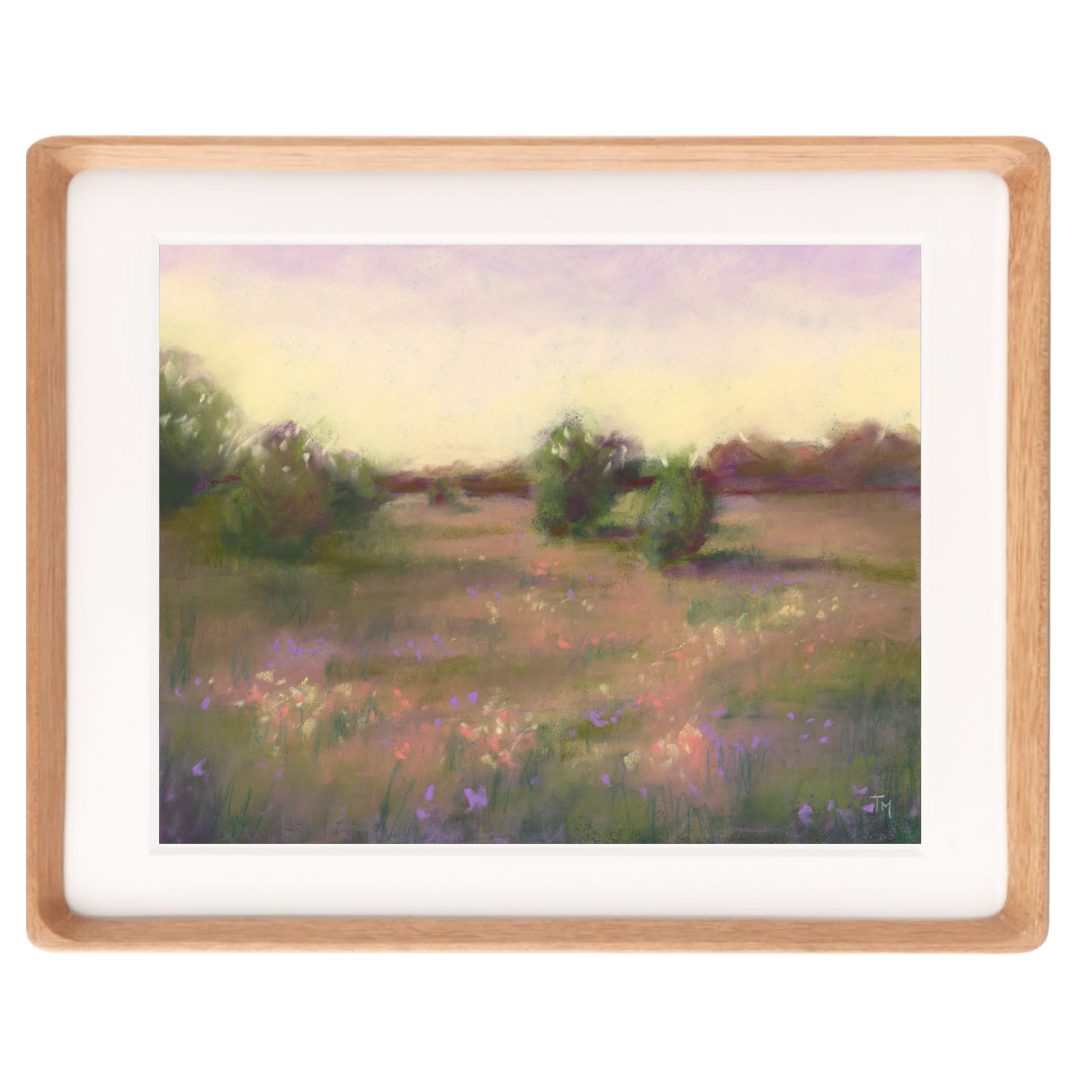 Dreaming of Wildflowers Pastel Giclée Art Print