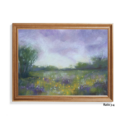 Evening Blooms Soft Pastel Giclée Art Print