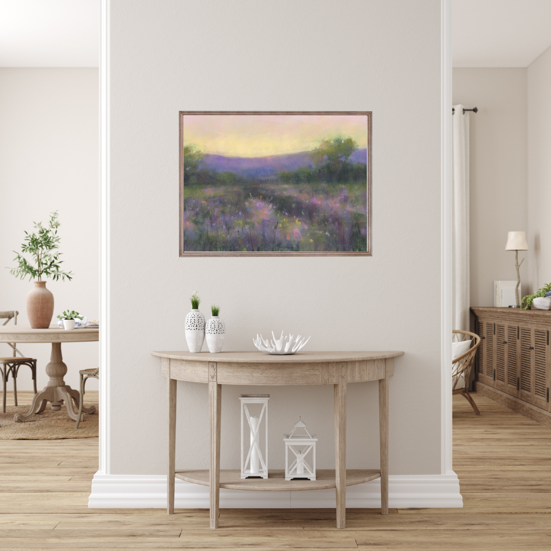 Twilight Meadow Pastel Giclée Art Print