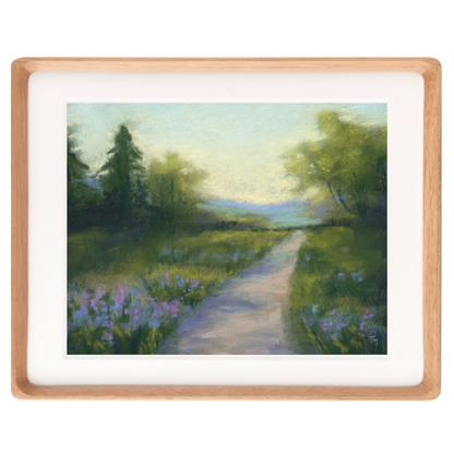 Springtime Path Soft Pastel Giclée Art Print