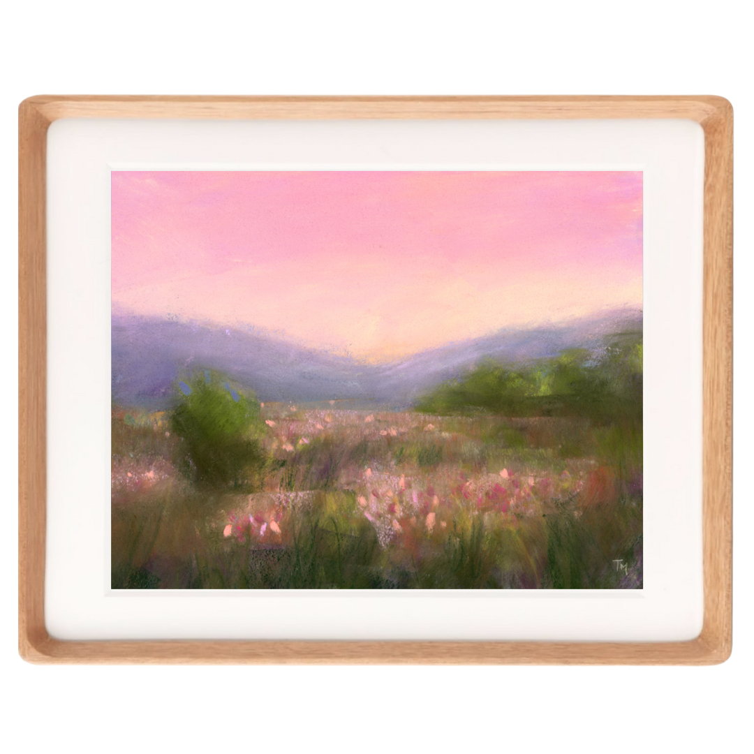 Meadow Dreaming Soft Pastel Giclée Art Print