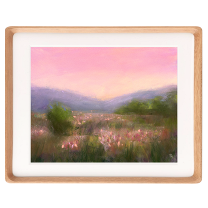 Meadow Dreaming Soft Pastel Giclée Art Print