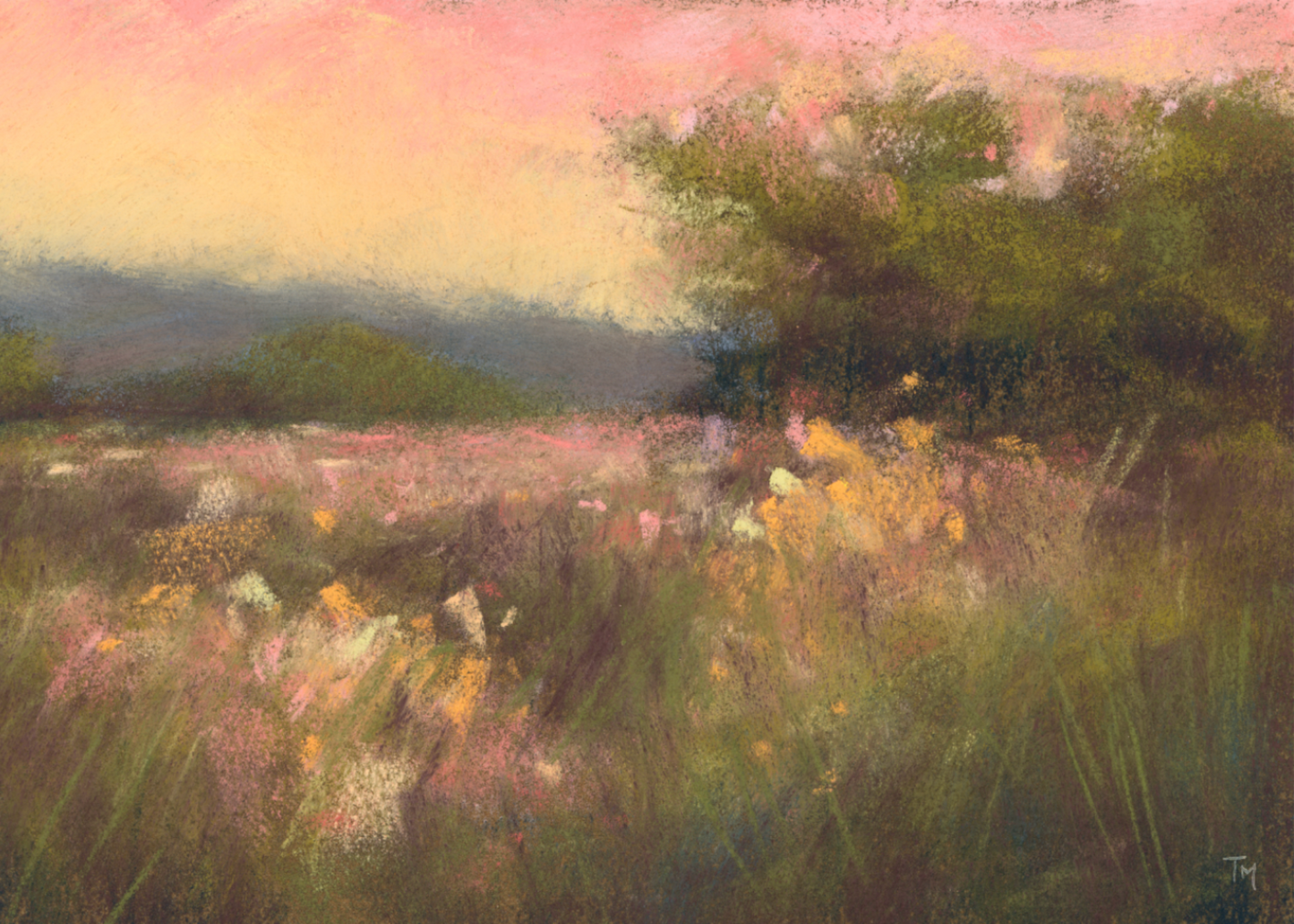 A Meadow's Whisper Soft Pastel Giclée Art Print