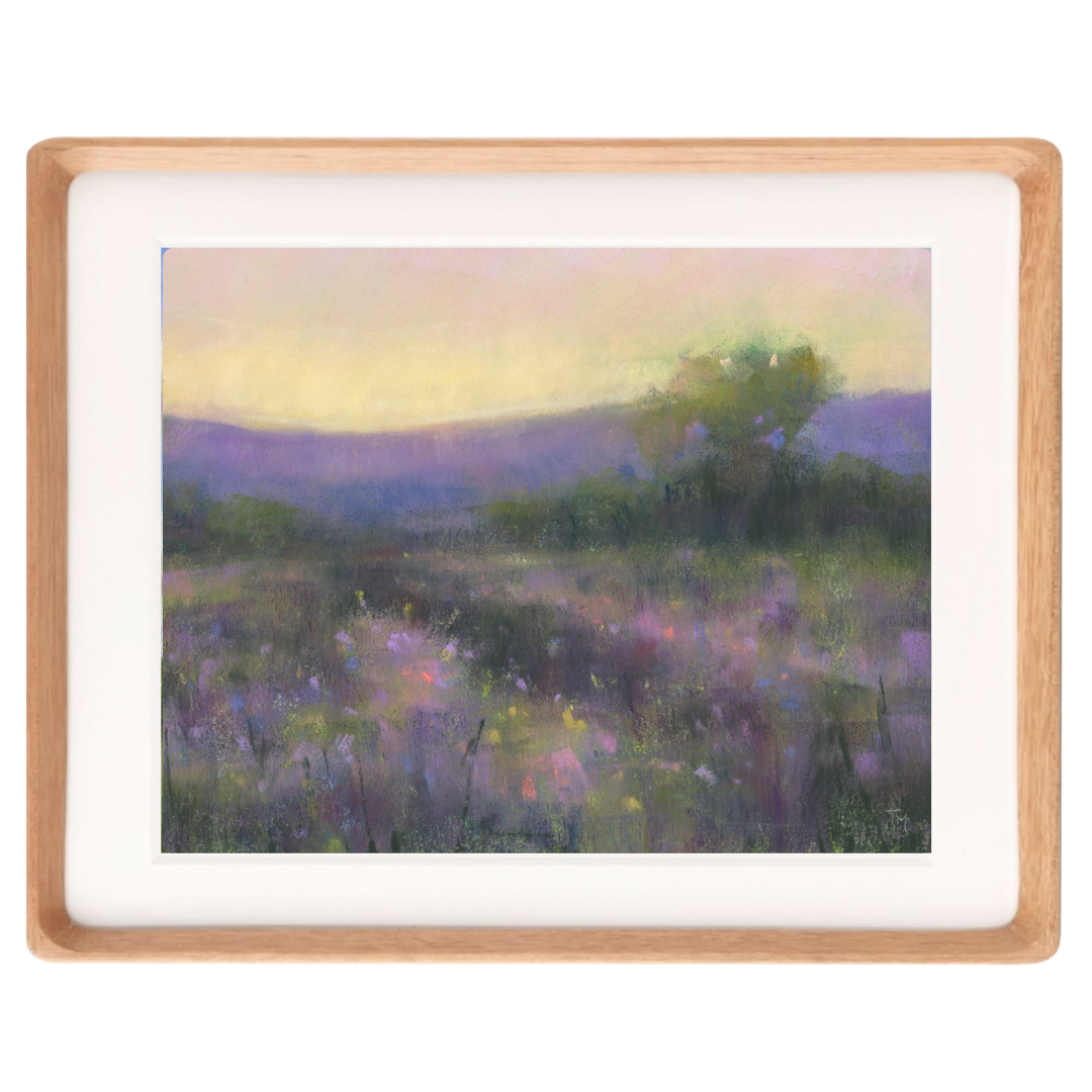 Twilight Meadow Pastel Giclée Art Print