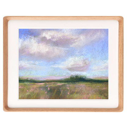 A Cloud-Filled Sky Soft Pastel Giclée Art Print