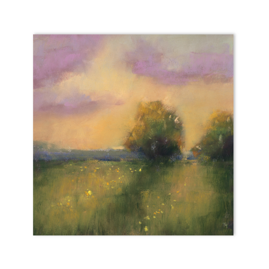 Golden Hour Harmony Soft Pastel Giclée Art Print