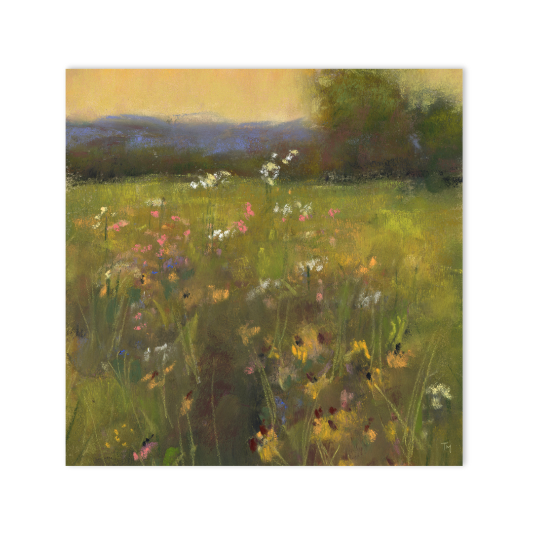 Golden Meadow Soft Pastel Giclée Art Print