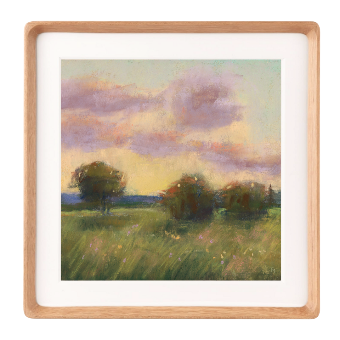 Evening Glow Soft Pastel Giclée Art Print