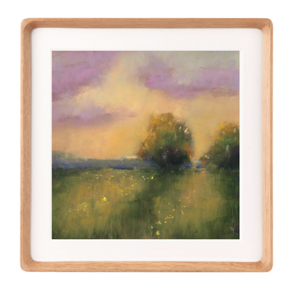 Golden Hour Harmony Soft Pastel Giclée Art Print