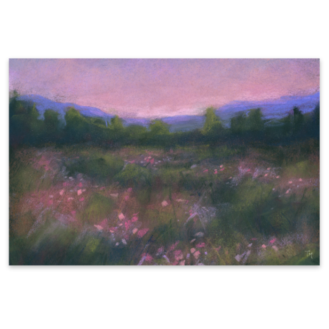 A Whispering Spring Glow 8x10 Original Soft Pastel Painting