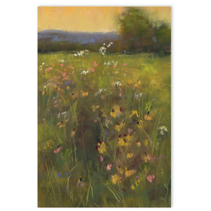 Golden Meadow Soft Pastel Giclée Art Print