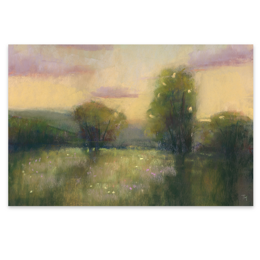 Meadow Glow Soft Pastel Giclée Art Print