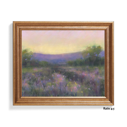 Twilight Meadow Pastel Giclée Art Print