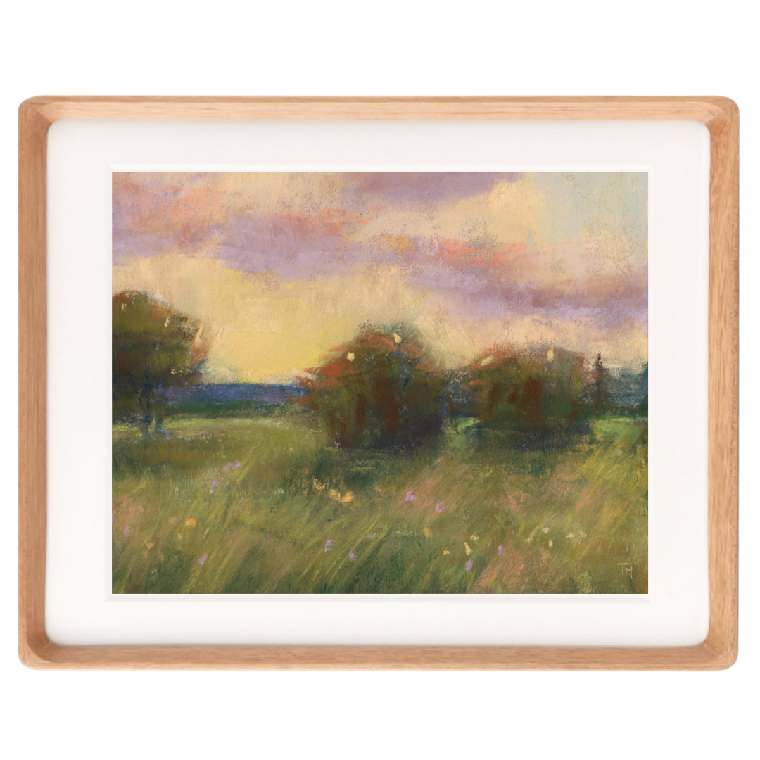 Evening Glow Soft Pastel Giclée Art Print