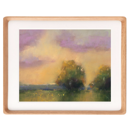 Golden Hour Harmony Soft Pastel Giclée Art Print