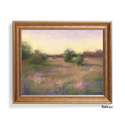 Dreaming of Wildflowers Pastel Giclée Art Print