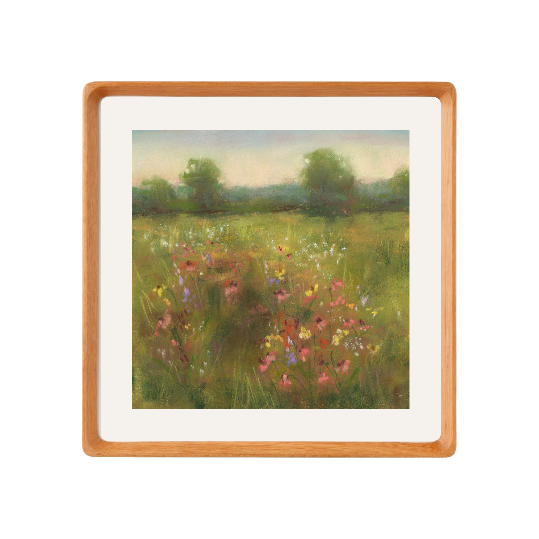 Wildflower Harmony Soft Pastel Giclée Art Print