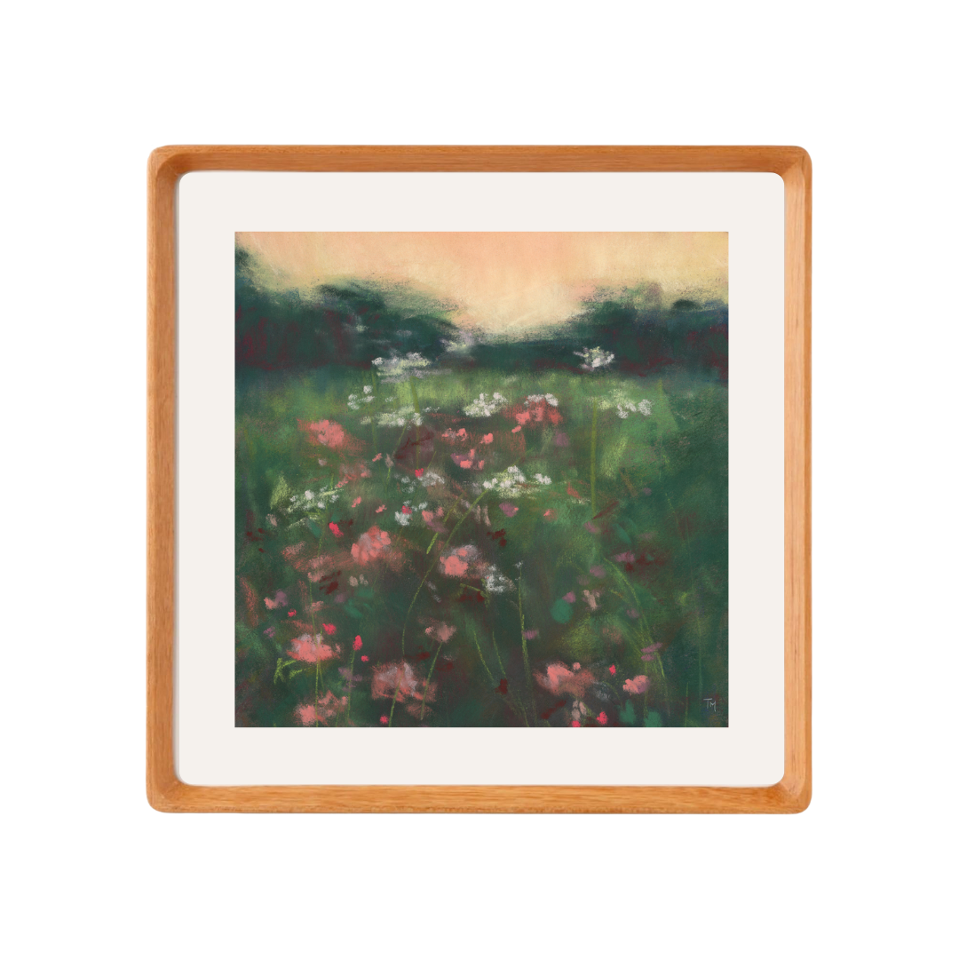 Twilight Blooms Soft Pastel Giclée Art Print