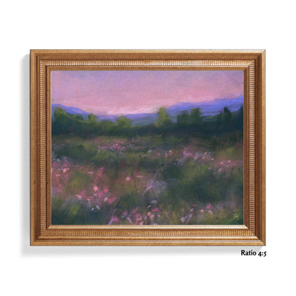 A Whispering Spring Glow Pastel Giclée Art Print