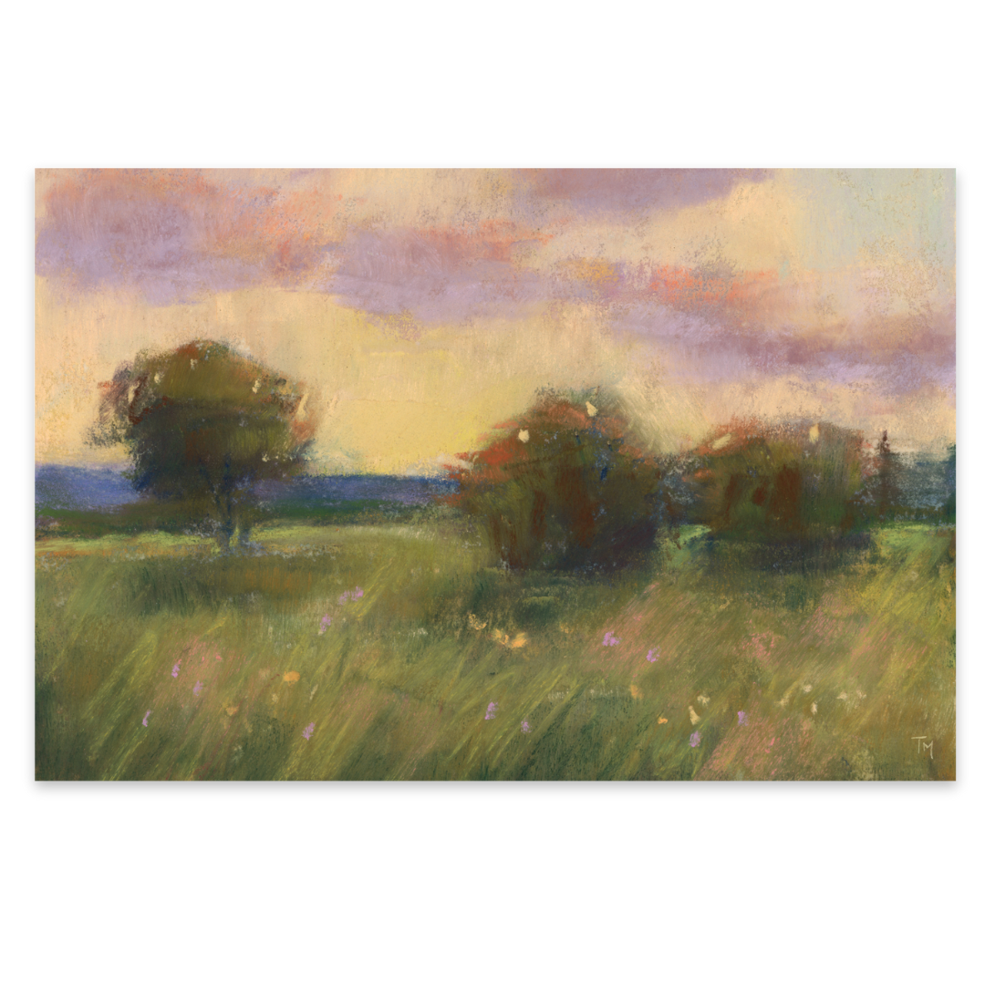 Evening Glow Soft Pastel Giclée Art Print