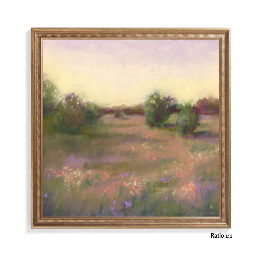 Dreaming of Wildflowers Pastel Giclée Art Print