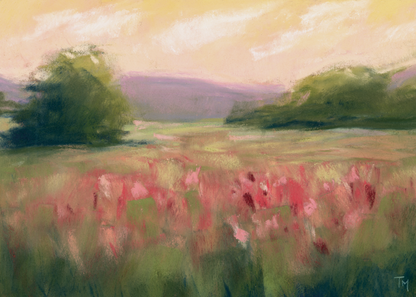 Spring Meadow Soft Pastel Giclée Art Print