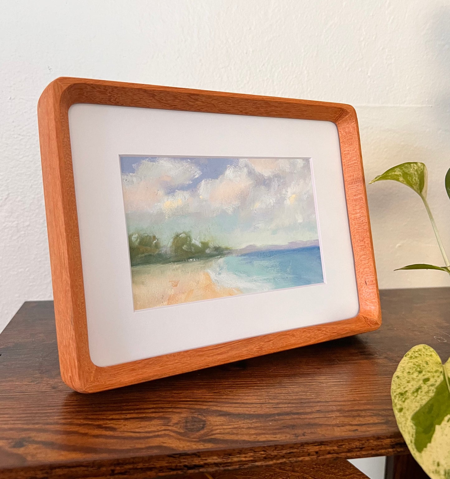 Custom Wood Frame with Virtually Invisible Acrylic Glass