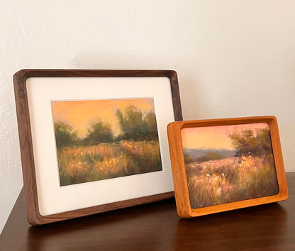 Custom Wood Frame with Virtually Invisible Acrylic Glass