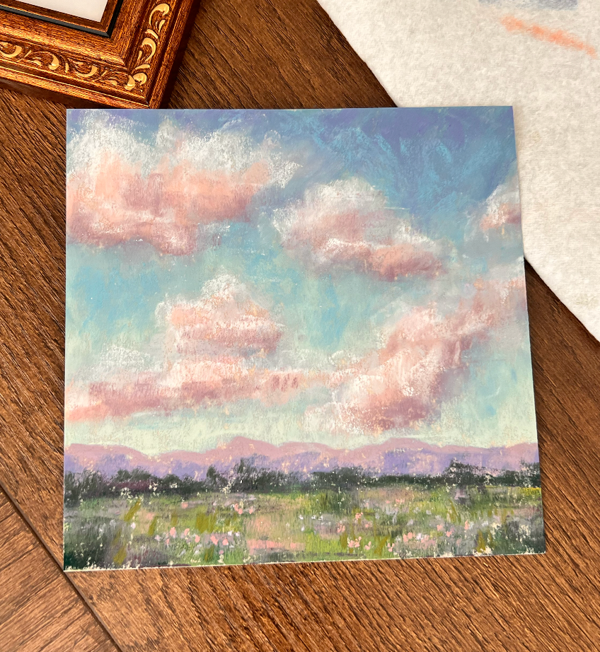 Whimsical Dream 6x6 Original Soft Pastel Painting